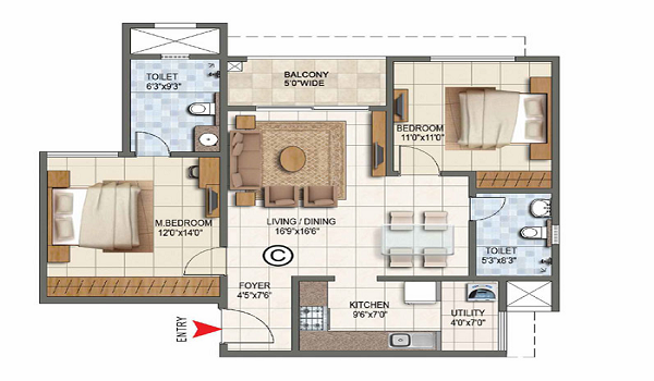 Birla Trimaya Floor Plan